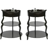 Fanciful Three Tier Circular Side Table