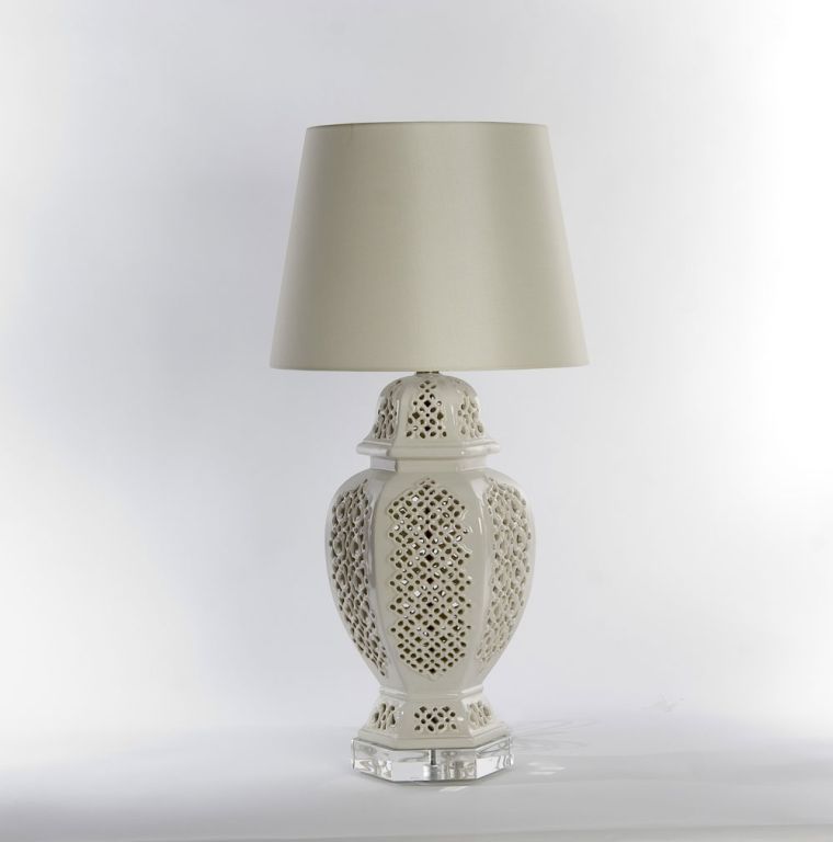 Italian Moorish Style Lattice Lamp