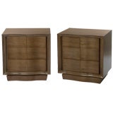 SALE! Serpentine Side Table / SOLD AS A PAIR
