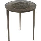 Bronze Cocktail Table with Snakeskin Border