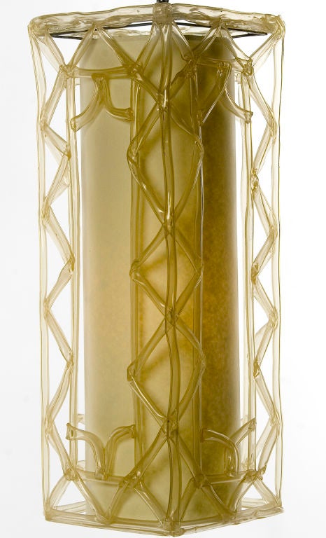 SALE!! Pair of Resin Lattice Lanterns