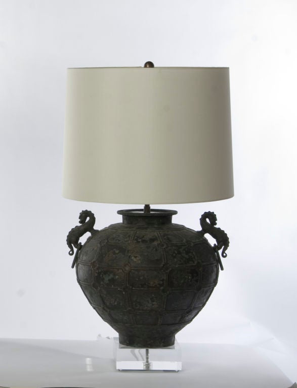 Twin Dragons Lamp