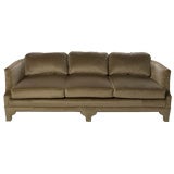 Curved Back Sofa with Fretwork Legs
