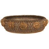 SALE! Matte Black Pinched Bowl with Birch Bark Spheres