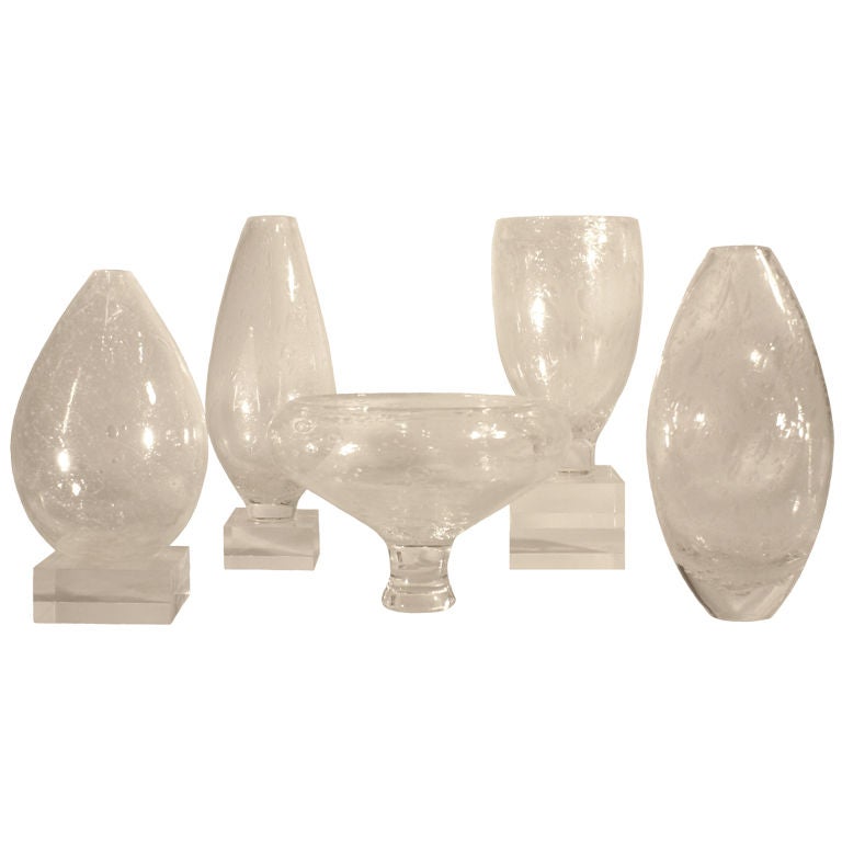 Set of Glass Vessels by John Pomp