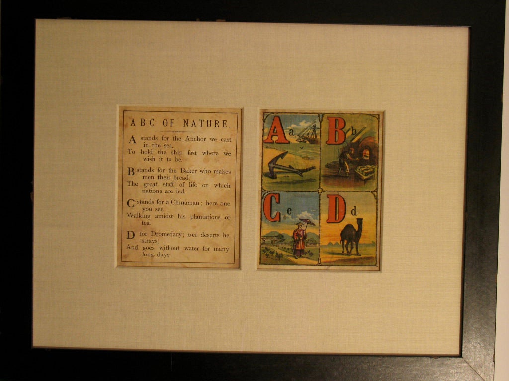Set of Six Framed Prints of 1920's Children's Book