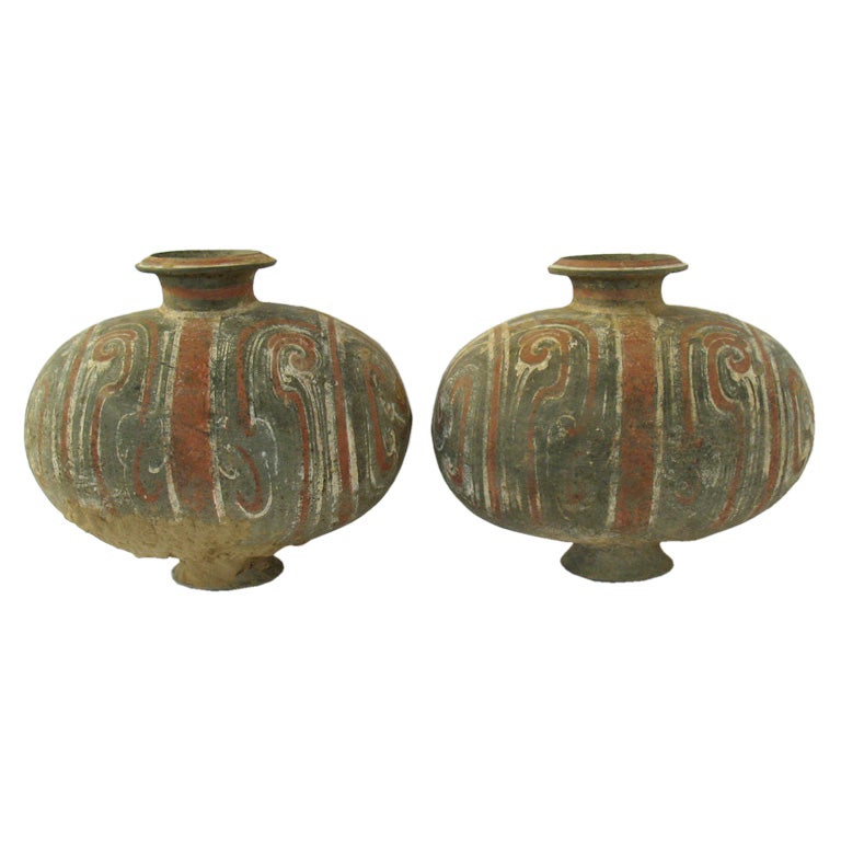 Chinese Han Cocoon Shaped Vessels
