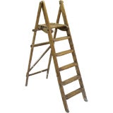 Vintage Old English Wood Ladder