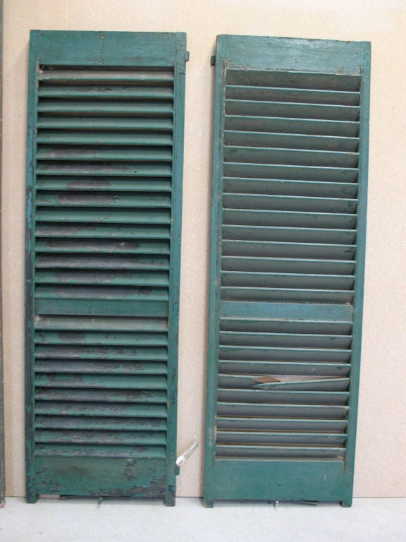 20th Century Antique Window Shutters and Grates For Sale