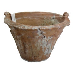 Neoclassical Terracotta Pot with Figures