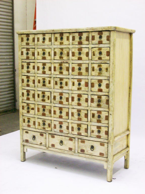 Lacquered Chinese Apothecary Chest