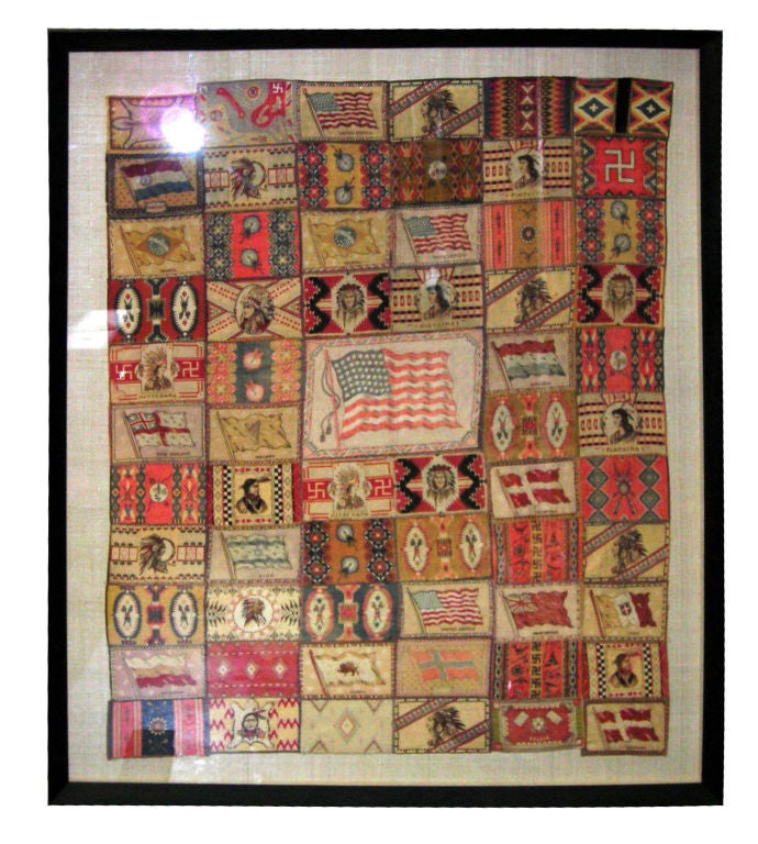 WWII Cigar Box Quilt For Sale