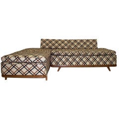 Pair of Billy Haines Walnut Daybeds