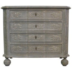 Antique Painted Belgian Chest of Drawers