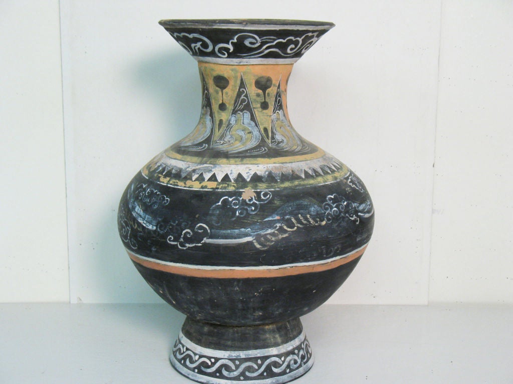 Large Chinese Han Style Funerary Pot