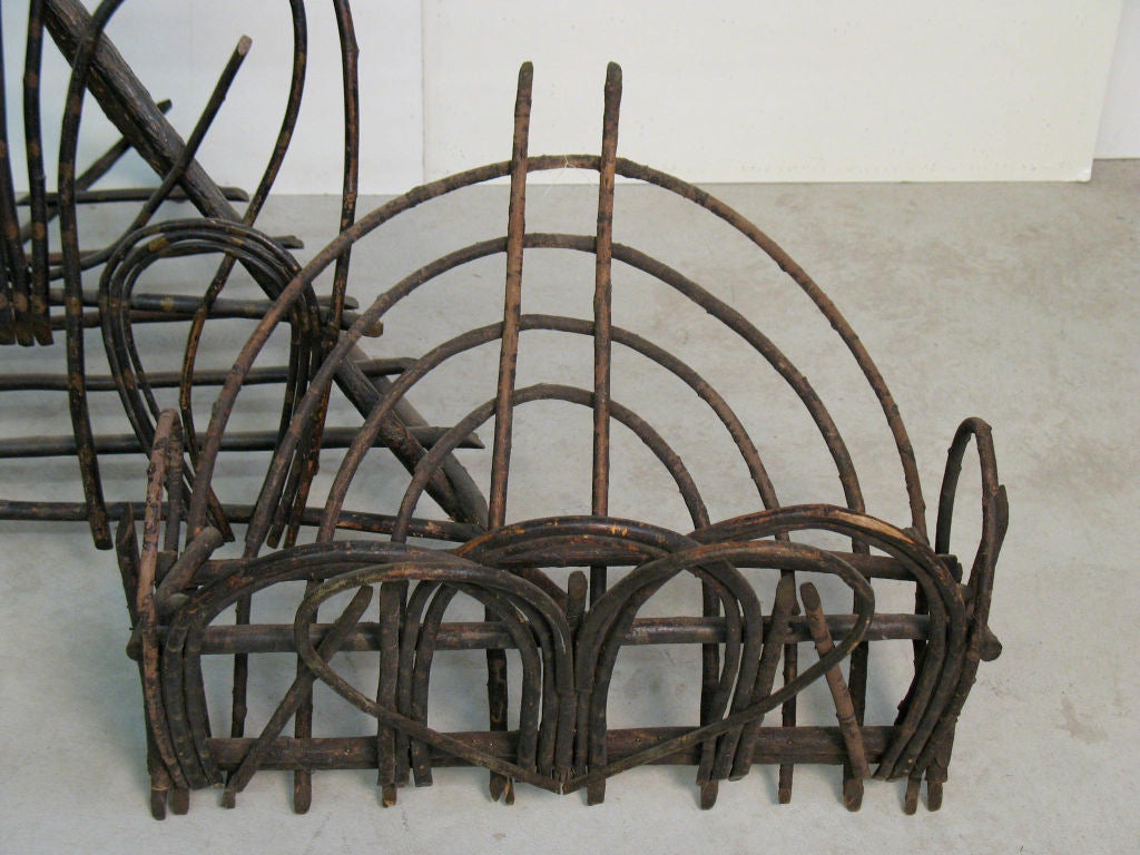 19th Century Collection of Willow Craft For Sale