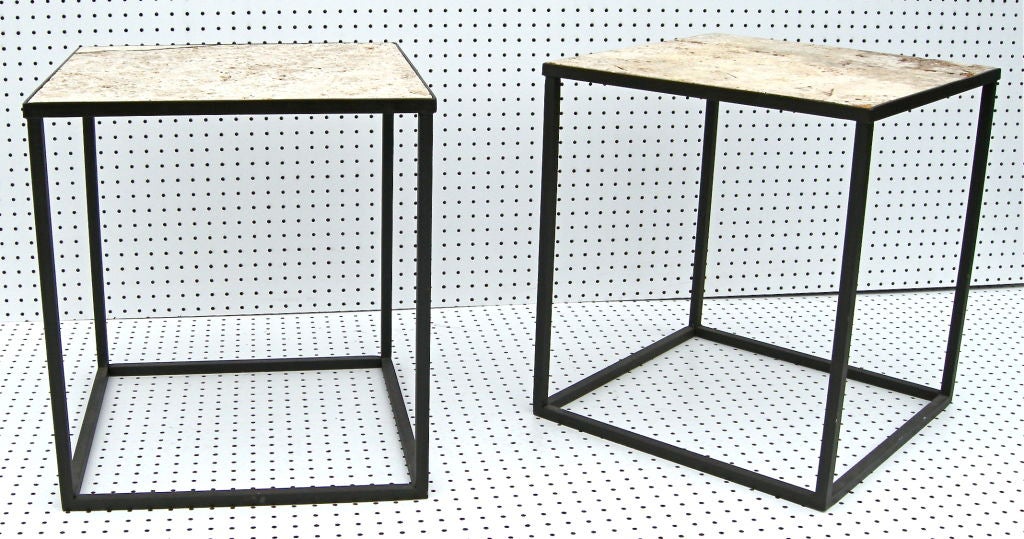 Pair Of Elegant Cube Tables