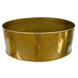 Stylish Oval Brass Container