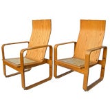 Pair Of Unusual Thonet Armchairs