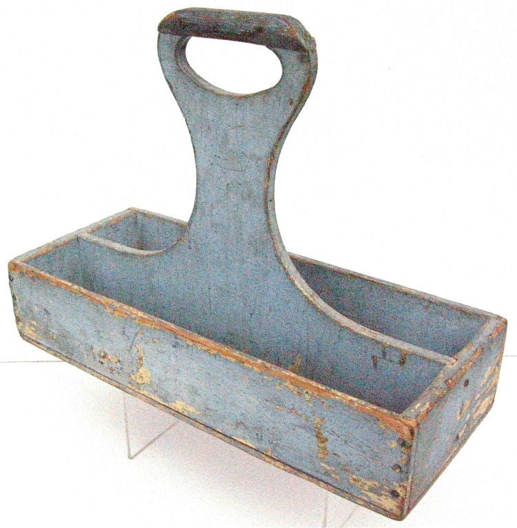 Primitive Blue Knife Box