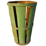 Vintage Vivid Green Basket