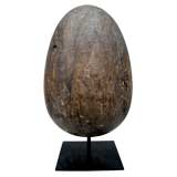 Large Wooden Egg Sculpture