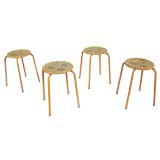 Colorful Set Of Industrial Stools Colorful Set Of Industrial Stools