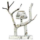 Birch Bark Lamp/Sculpture