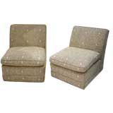 Pair Of Casual Slipper Chairs