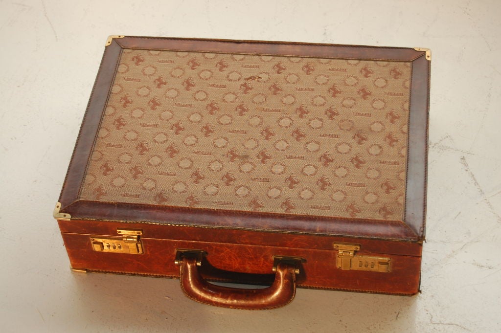 Vintage briefcase with Ferrari 