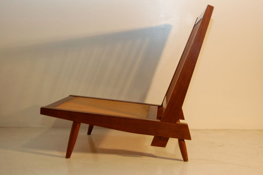 George Nakashima ; Studio Cushion Chair In Excellent Condition In Wargrave, Berkshire