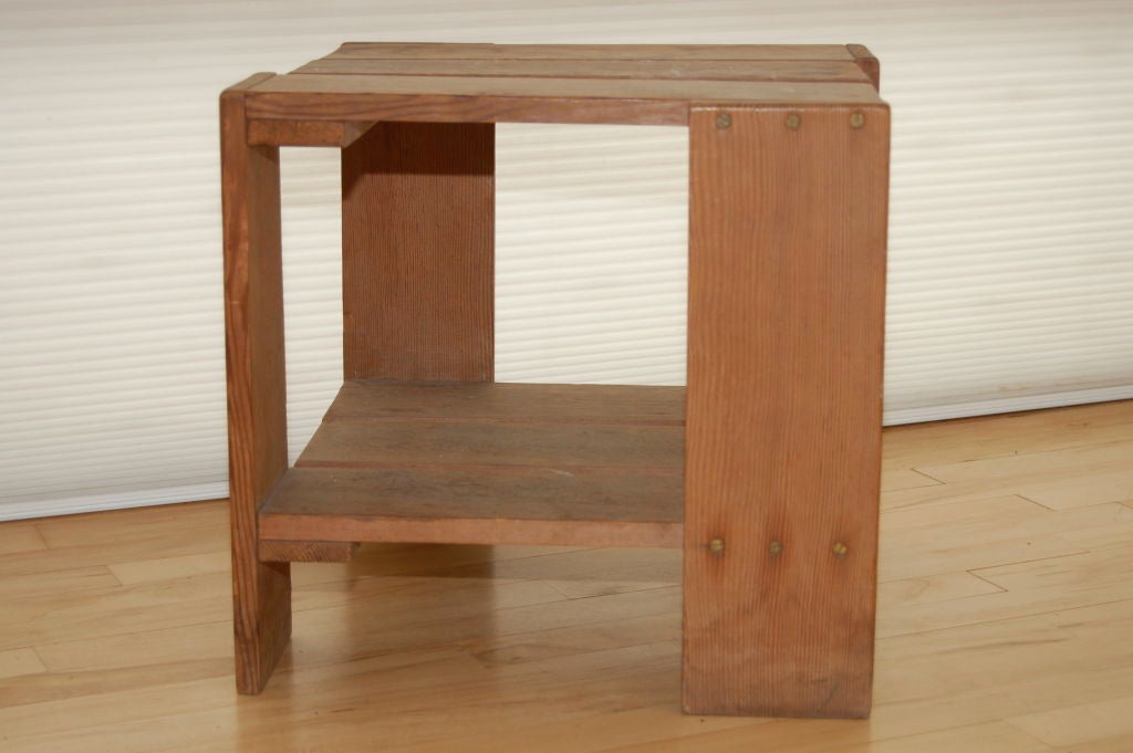 Dutch RIETVELD CRATE TABLE ; EARLY PRODUCTION