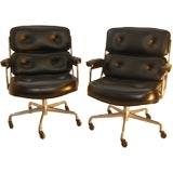 CHARLES EAMES ; PAIR OF TIME LIFE OFFICE CHAIRS