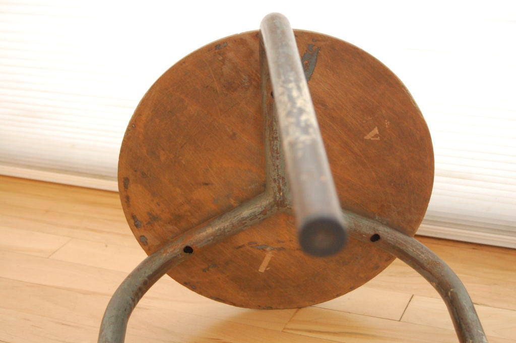JEAN PROUVE ; 3 LEGGED STOOL 2