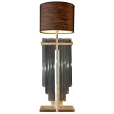 SCUPLTURAL LUCITE TABLE LAMP