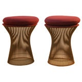 WARREN PLATNER PAIR OF STOOLS