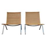 Poul Kjaerholm pair of PK22 Chairs