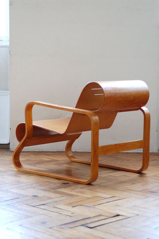 Mid-20th Century Alvar Aalto Armchair 41 Paimio