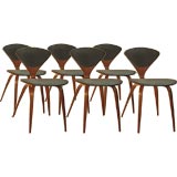 Norman Cherner ; Set of 6 Side Chairs