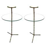 Pair of small drinks tables, Maison Bagues
