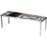 Tiled coffee table by Roger Capron