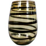1960s SPIRAL glass vase