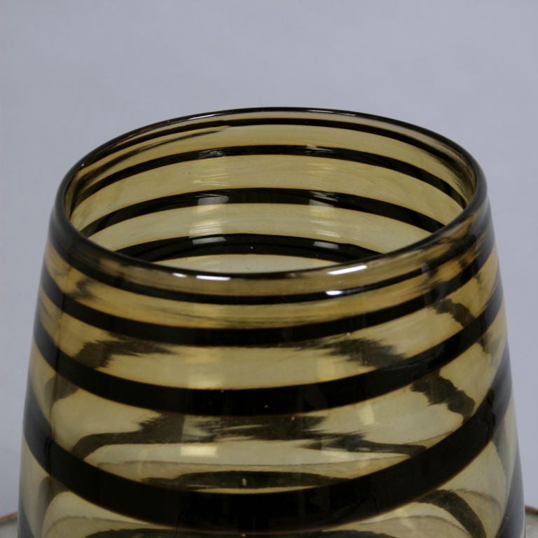 1960s SPIRAL glass vase