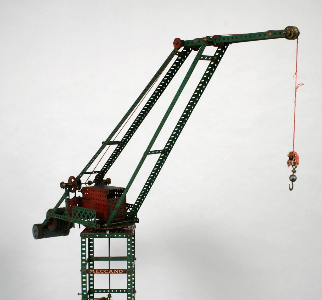 1950s Meccano crane