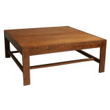 1960s square rosewood coffee table.