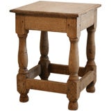 Pale oak 19th century joint stool