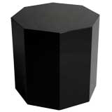 1970's Black Laquer Octagonal Rhomboid by Albrizzi