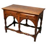 Arts and Crafts Two Draw Oak Sofa Table