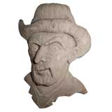 Monumental Papier Mache Head of van Gough