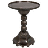 1940
s Rare European Beaten Copper Centre Table